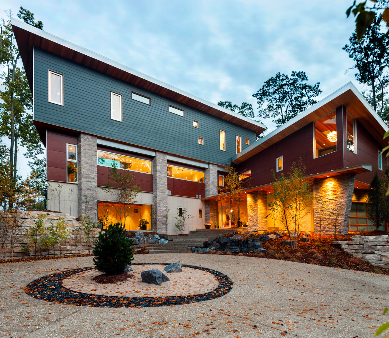 An Elegant Modern Home with Geothermal and Hydro Power in Northern Michigan by Michael Fitzhugh Architect (1)