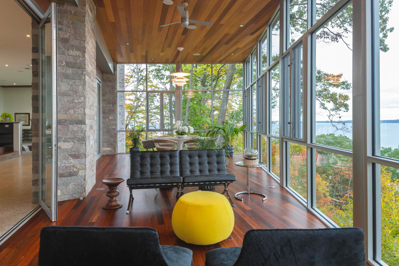 An Elegant Modern Home with Geothermal and Hydro Power in Northern Michigan by Michael Fitzhugh Architect (7)