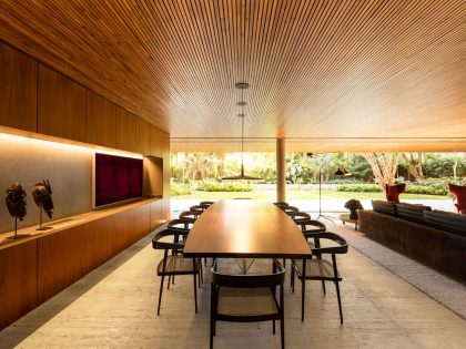 A Swanky and Elegant Modern House with Natural and Raw Materials in São Paulo by Studio mk27 (32)