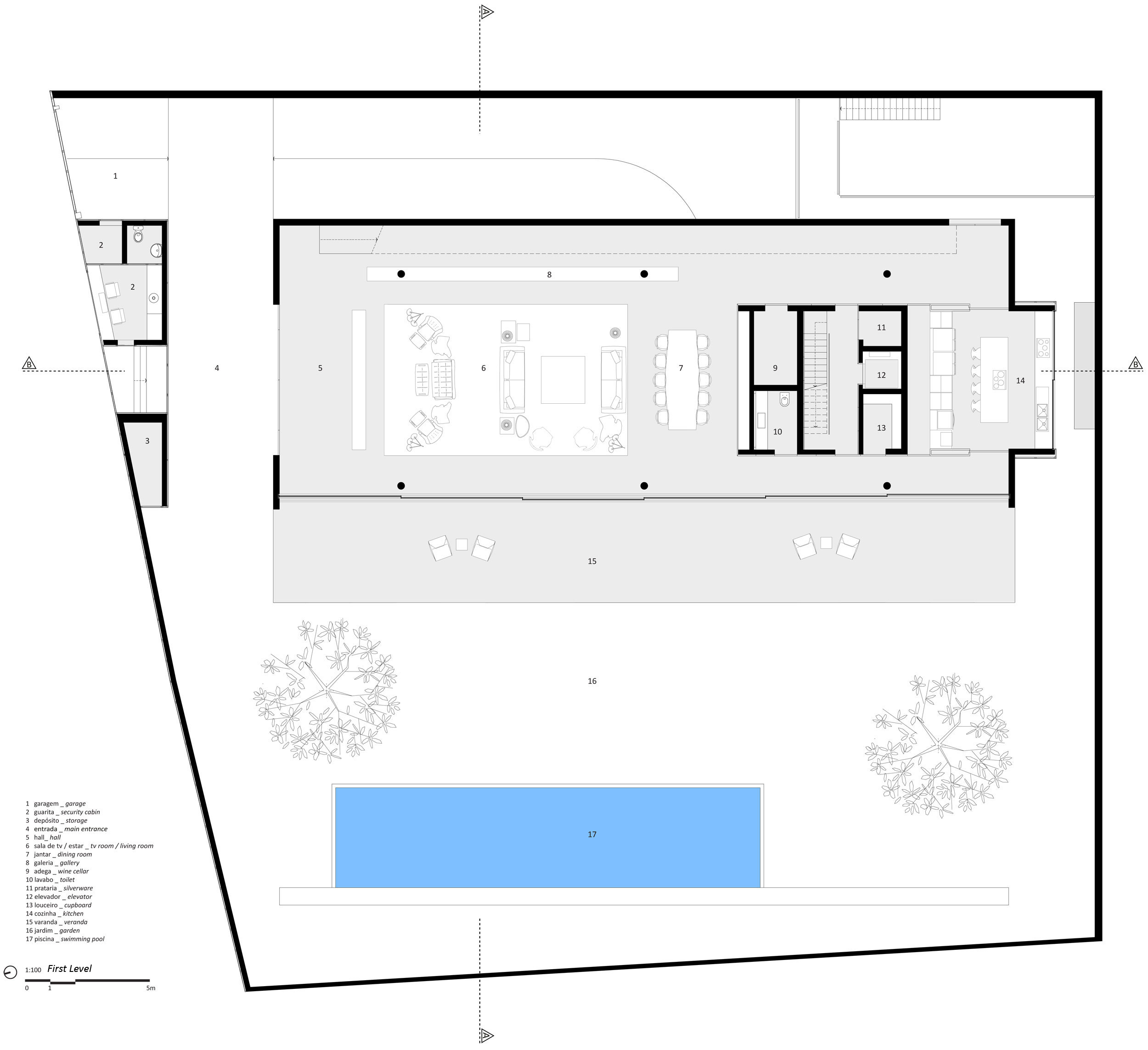 A Swanky and Elegant Modern House with Natural and Raw Materials in São Paulo by Studio mk27 (42)