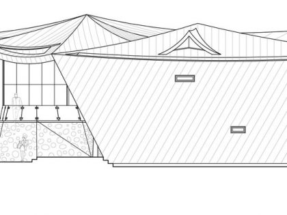 A Unique Contemporary Home with Large Courtyard and Cantilevered Roof in Seongnam by IROJE KHM Architects (29)