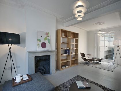 A Unique Terraced House Combines Traditional and Contemporary Interiors in London by Scott Architects (7)