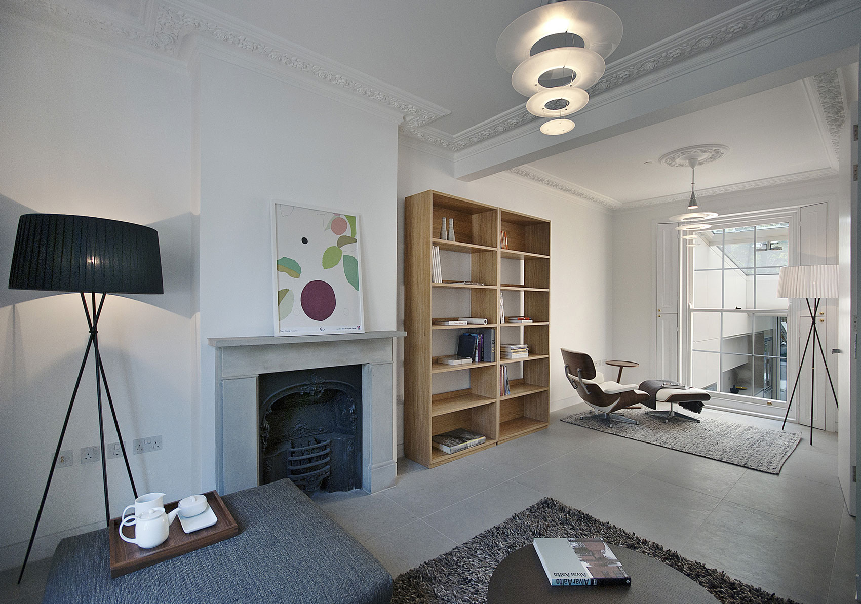 A Unique Terraced House Combines Traditional and Contemporary Interiors in London by Scott Architects (7)