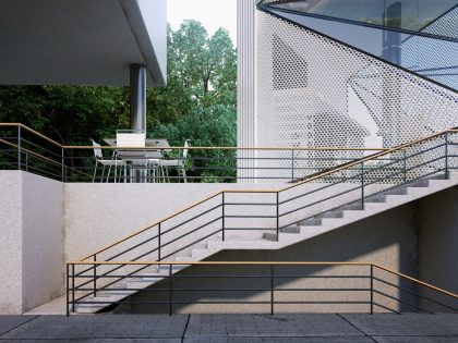 A Unique and Geometric Contemporary House for a Retired Pilot in Duchess County by Urban Office Architecture (5)