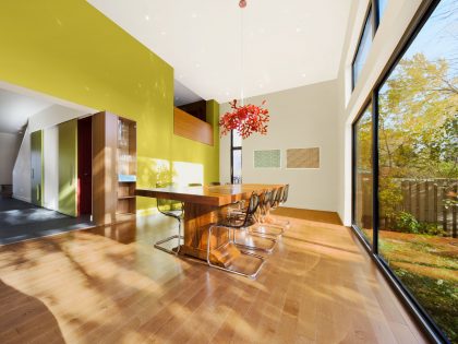 A Vibrant Contemporary Home with Abundant Natural Light and Bright Gamma Colors in Montreal, Canada by Anik Péloquin (6)