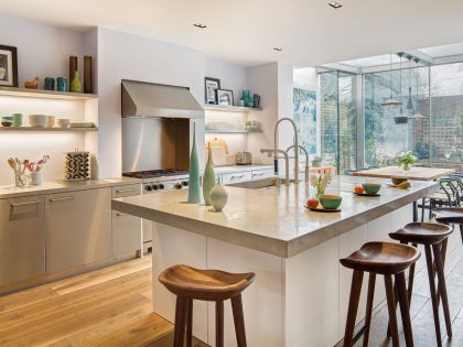 A Vibrant Semi-Detached House with Splendid Interior and Character in London, England by DOSarchitects (12)