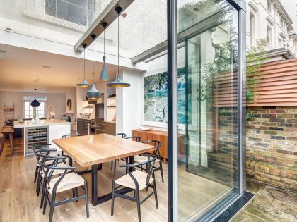 A Vibrant Semi-Detached House with Splendid Interior and Character in London, England by DOSarchitects (3)