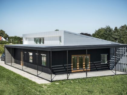 A Warm Contemporary Home Made From Recycled Shipping Containers Materials in Nyborg, Denmark by Lendager Arkitekter (1)