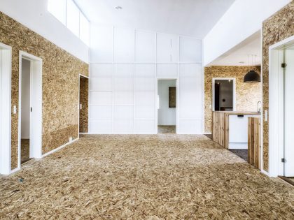 A Warm Contemporary Home Made From Recycled Shipping Containers Materials in Nyborg, Denmark by Lendager Arkitekter (13)