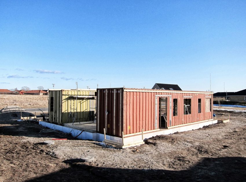 A Warm Contemporary Home Made From Recycled Shipping Containers Materials in Nyborg, Denmark by Lendager Arkitekter (18)