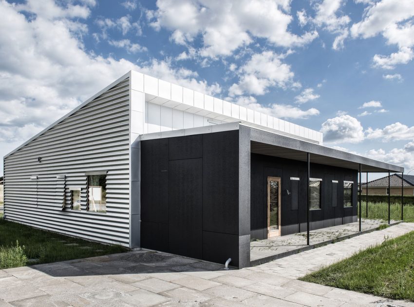 A Warm Contemporary Home Made From Recycled Shipping Containers Materials in Nyborg, Denmark by Lendager Arkitekter (2)