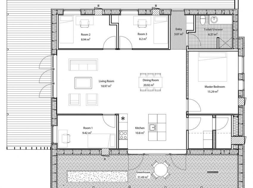 A Warm Contemporary Home Made From Recycled Shipping Containers Materials in Nyborg, Denmark by Lendager Arkitekter (20)