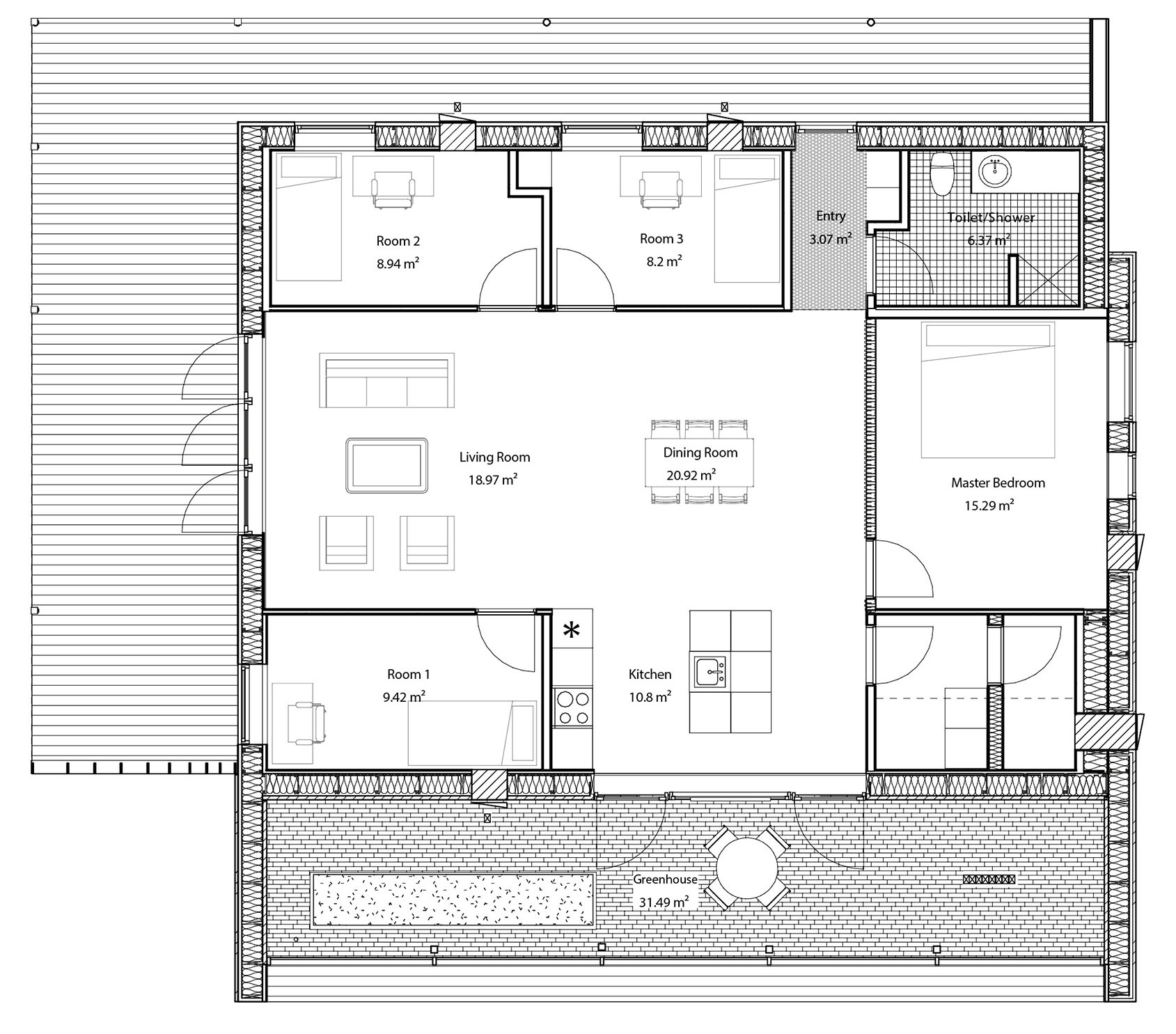 A Warm Contemporary Home Made From Recycled Shipping Containers Materials in Nyborg, Denmark by Lendager Arkitekter (20)