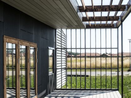 A Warm Contemporary Home Made From Recycled Shipping Containers Materials in Nyborg, Denmark by Lendager Arkitekter (7)