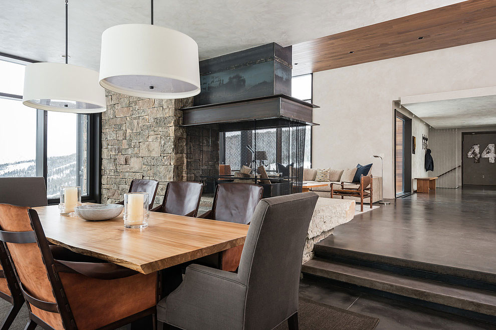An Elegant Contemporary House Surrounded by Breathtaking Mountain Views in Montana by Pearson Design Group (8)