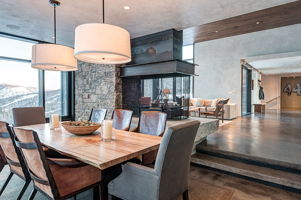 An Elegant Contemporary House Surrounded by Breathtaking Mountain Views in Montana by Pearson Design Group (9)