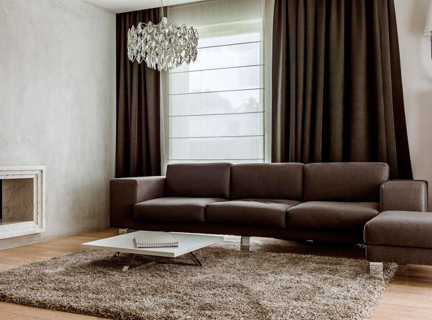 A Warm and Elegant Duplex Apartment with Comfortable Interiors in Warsaw by Hola Design (2)