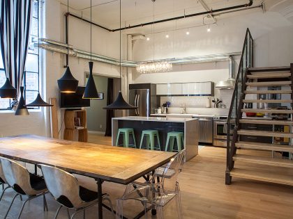 A Warm and Stylish Industrial Home Full of Eclectic Elegance in Toronto by Buildall Homes Inc (7)