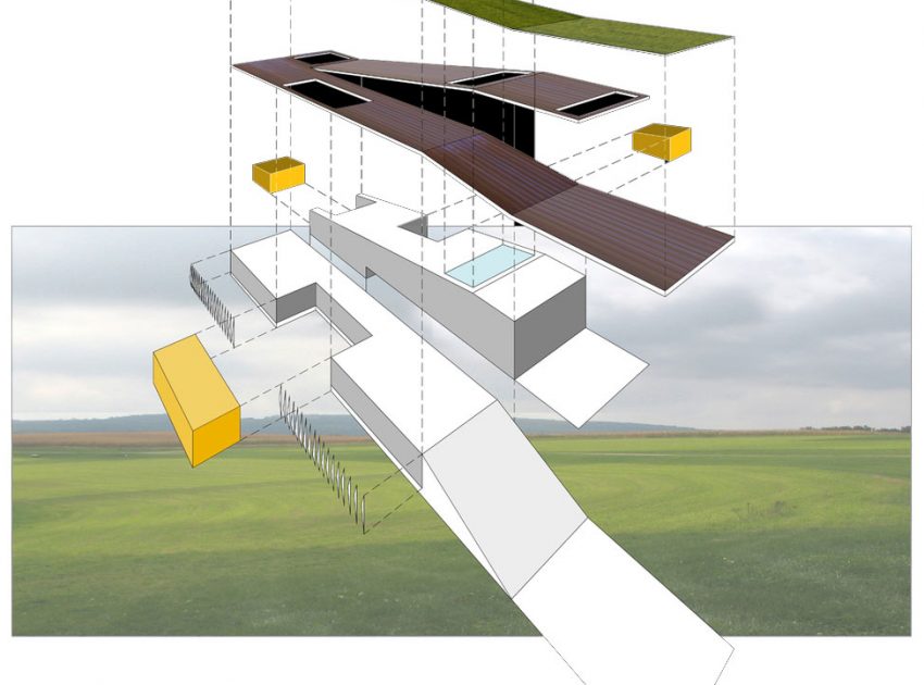 An Eco-Friendly Modern Home with Green Roof and Ventilated Facade in Blue Mounds, Wisconsin by Johnsen Schmaling Architects (19)