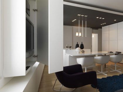 An Elegant Contemporary Apartment with Multifunctional Furniture in Venice by Baldessari e Baldessari (2)