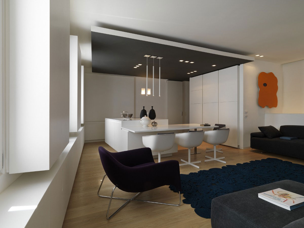 An Elegant Contemporary Apartment with Multifunctional Furniture in Venice by Baldessari e Baldessari (3)