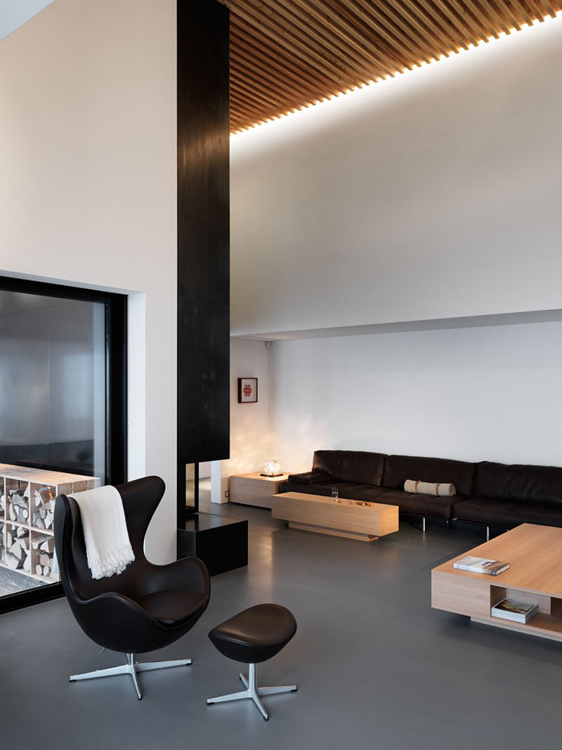 An Elegant Contemporary Home with a Long Swimming Pool in Fribourg, Switzerland by Ralph Germann Architectes (2)