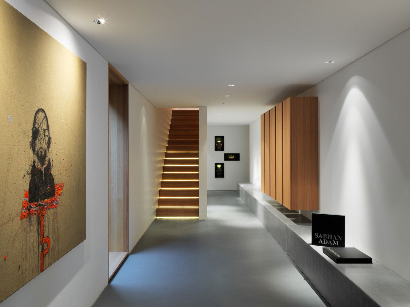 An Elegant Contemporary Home with a Long Swimming Pool in Fribourg, Switzerland by Ralph Germann Architectes (6)