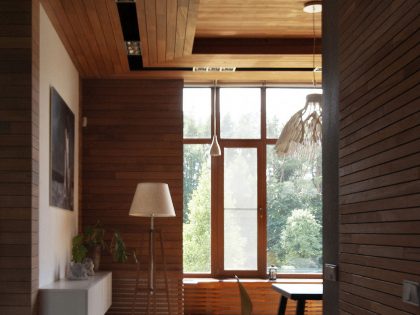 An Elegant Home with Sophisticated Wood and Warm Dark Colors in Moscow Oblast by Helen Gorenstein (5)