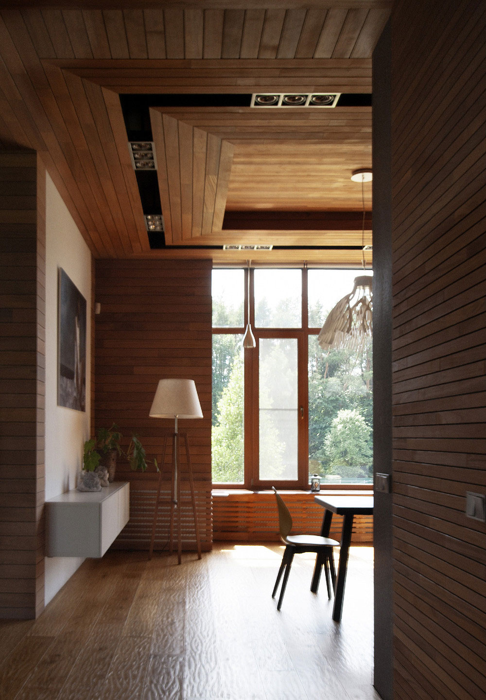 An Elegant Home with Sophisticated Wood and Warm Dark Colors in Moscow Oblast by Helen Gorenstein (5)