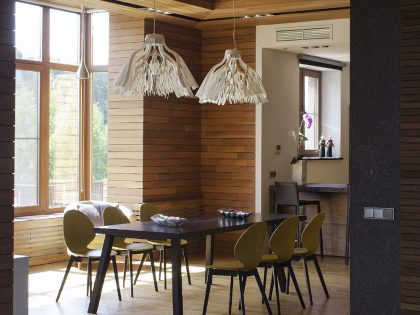 An Elegant Home with Sophisticated Wood and Warm Dark Colors in Moscow Oblast by Helen Gorenstein (6)