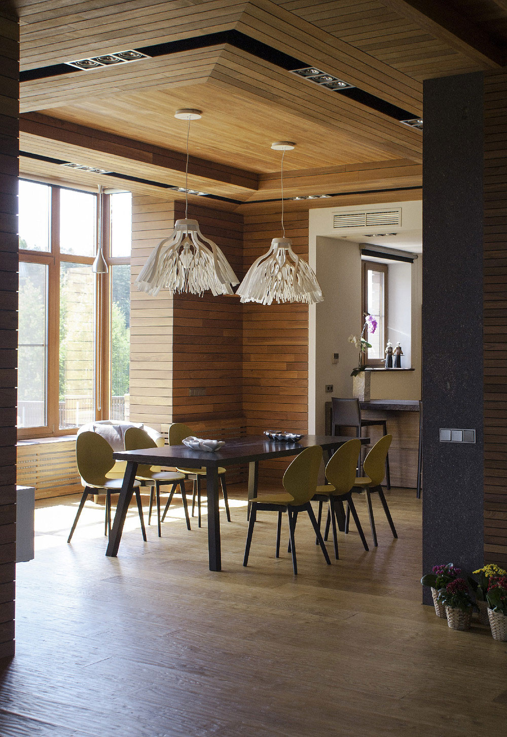 An Elegant Home with Sophisticated Wood and Warm Dark Colors in Moscow Oblast by Helen Gorenstein (6)