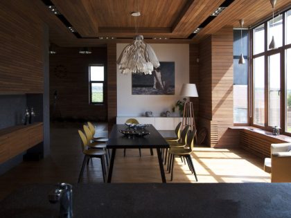 An Elegant Home with Sophisticated Wood and Warm Dark Colors in Moscow Oblast by Helen Gorenstein (7)