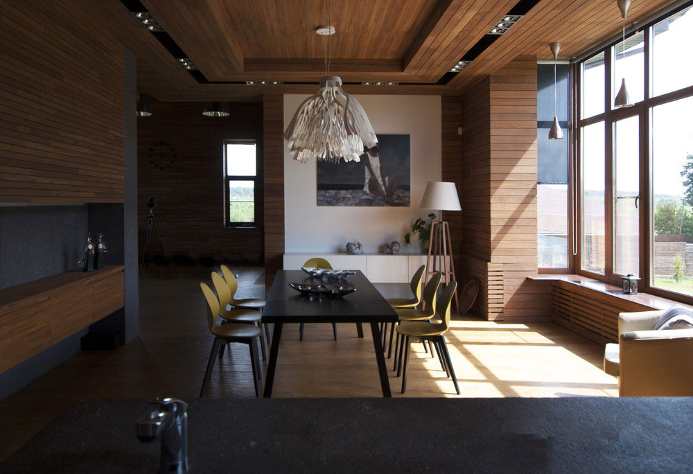 An Elegant Home with Sophisticated Wood and Warm Dark Colors in Moscow Oblast by Helen Gorenstein (7)