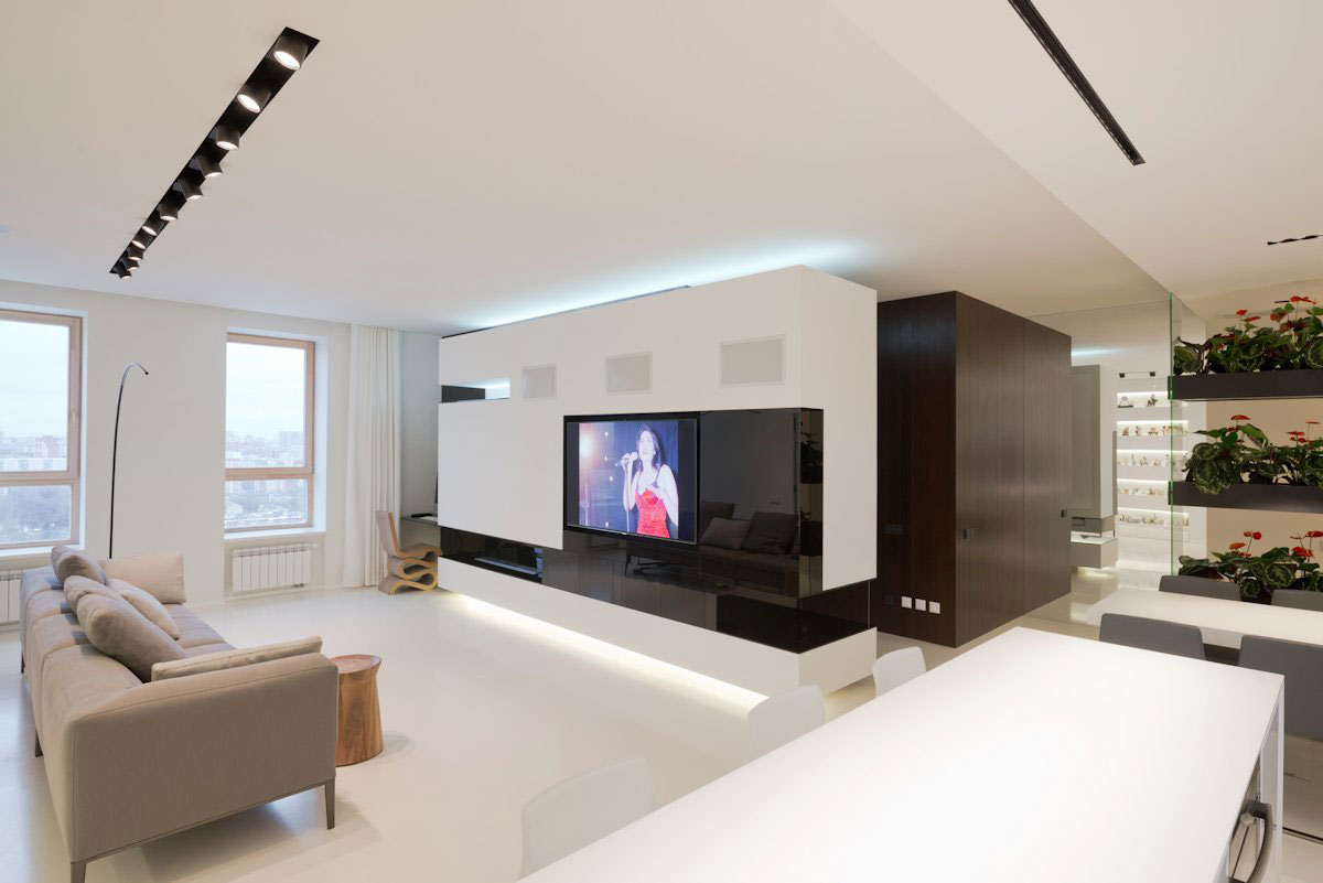 An Elegant Modern Apartment for a Collector of Porcelain Figurines in Moscow by SL*Project (1)