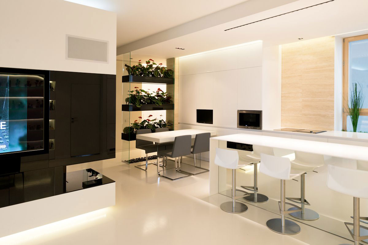 An Elegant Modern Apartment for a Collector of Porcelain Figurines in Moscow by SL*Project (10)