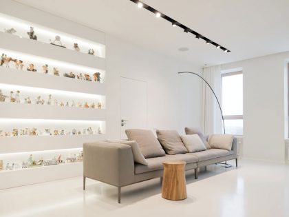 An Elegant Modern Apartment for a Collector of Porcelain Figurines in Moscow by SL*Project (2)