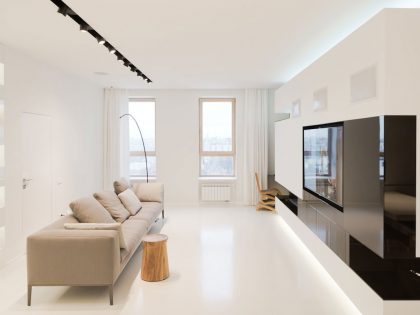 An Elegant Modern Apartment for a Collector of Porcelain Figurines in Moscow by SL*Project (3)