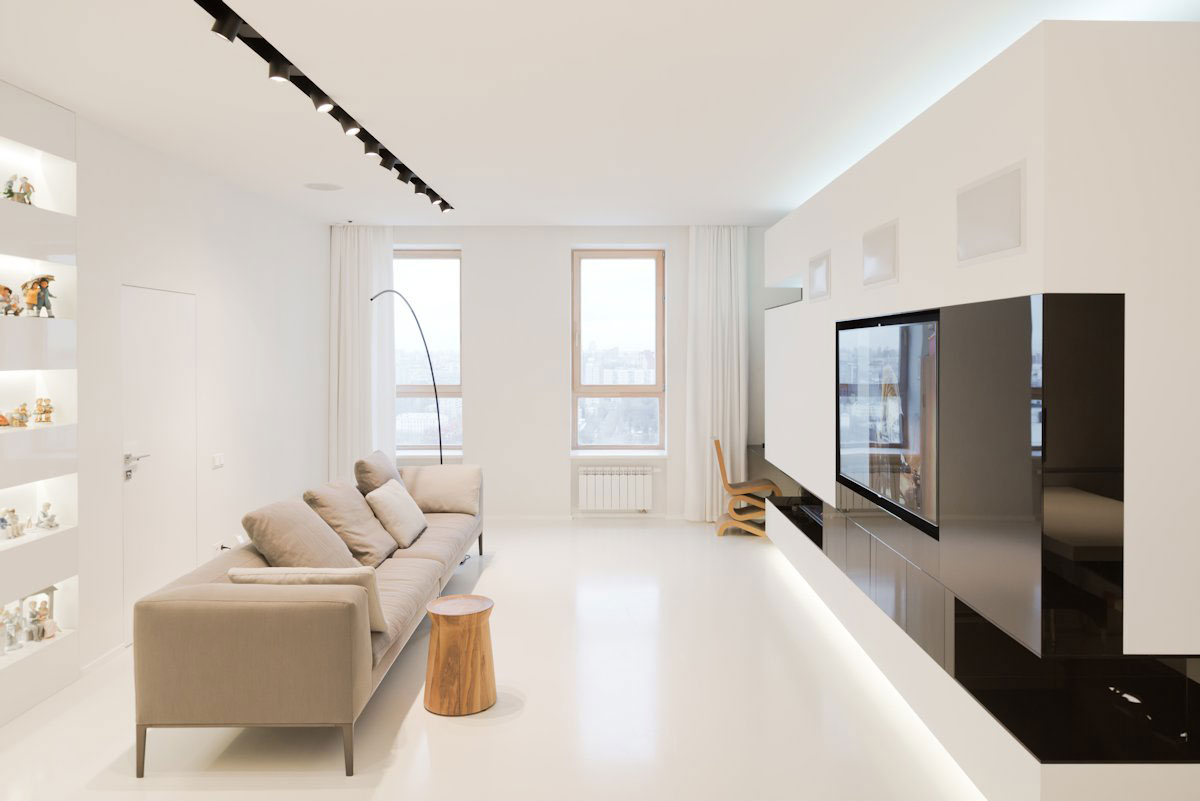 An Elegant Modern Apartment for a Collector of Porcelain Figurines in Moscow by SL*Project (3)