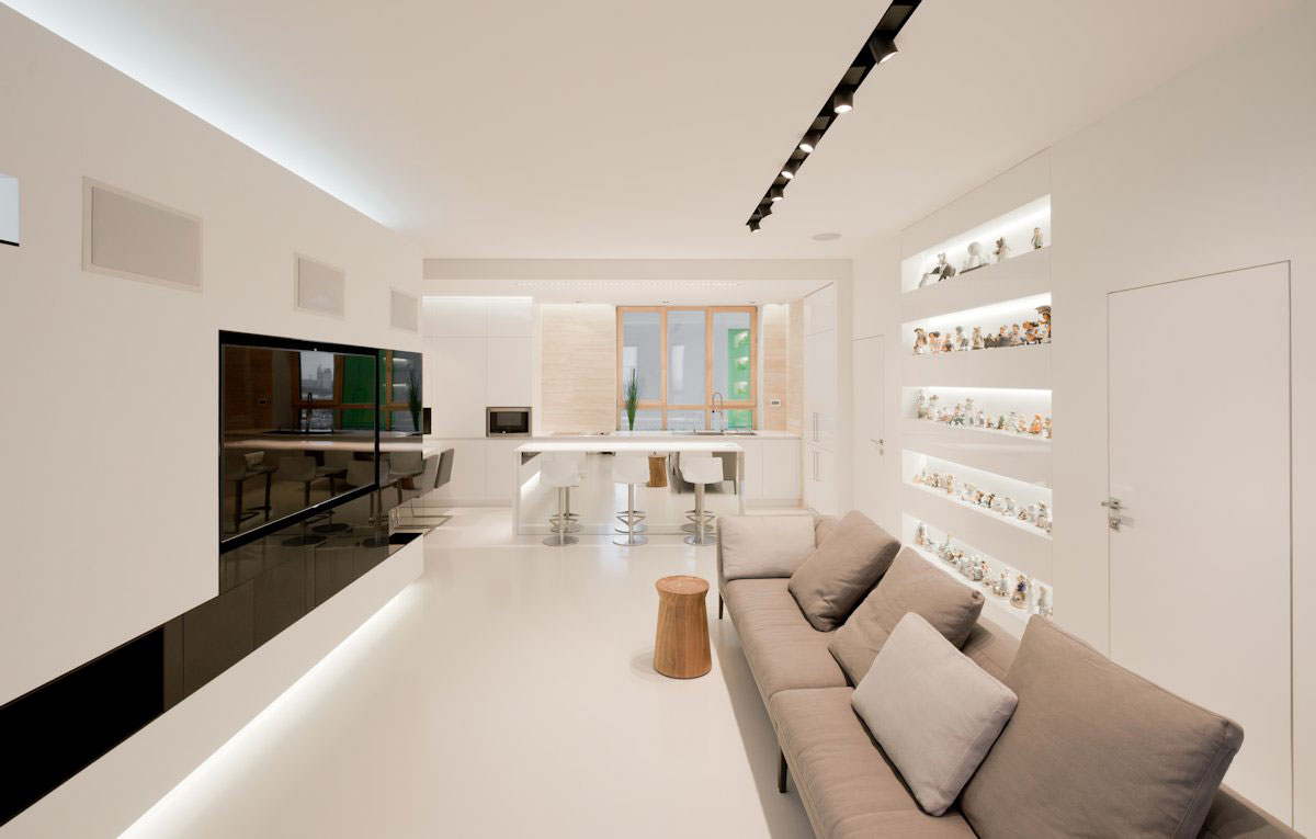 An Elegant Modern Apartment for a Collector of Porcelain Figurines in Moscow by SL*Project (6)