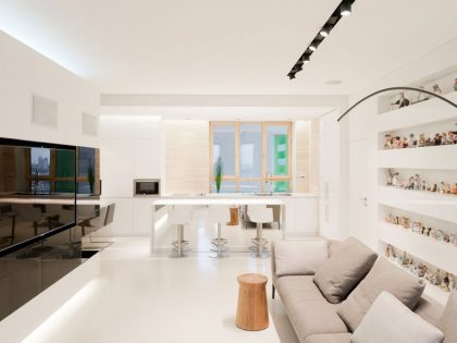 An Elegant Modern Apartment for a Collector of Porcelain Figurines in Moscow by SL*Project (7)