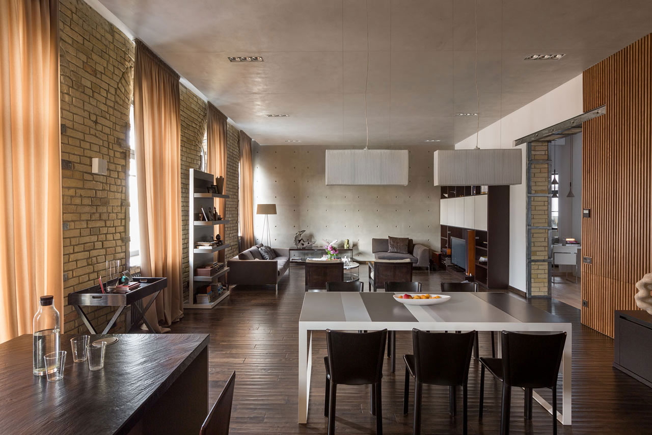 An Elegant Modern Apartment with Eclectic Style Interiors in Kiev by Sergey Makhno (8)