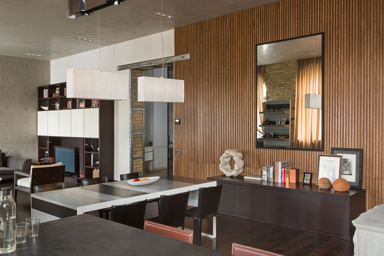 An Elegant Modern Apartment with Eclectic Style Interiors in Kiev by Sergey Makhno (9)