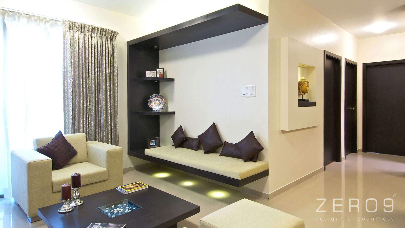 An Elegant Modern Apartment with a Casual yet Sophisticated Look in Mumbai by Zero9 (1)