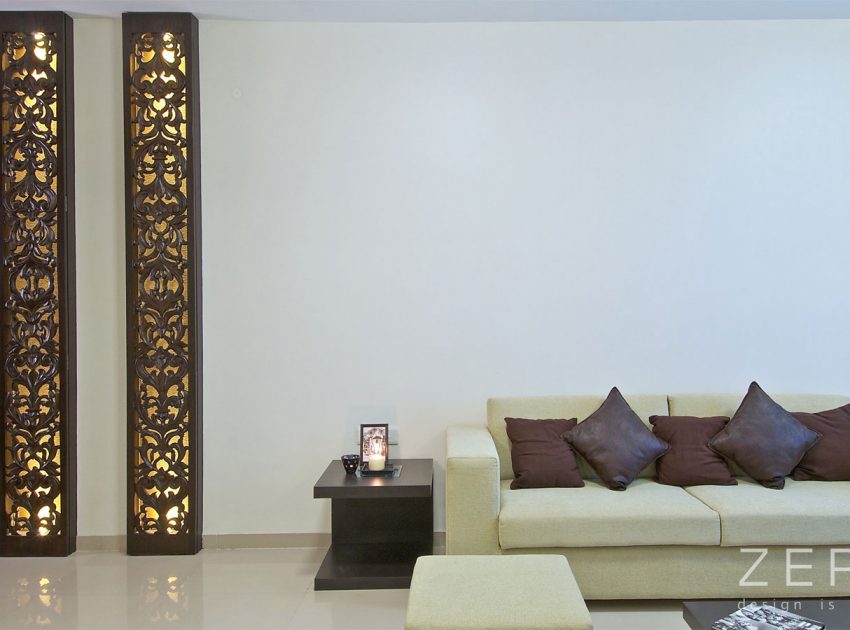 An Elegant Modern Apartment with a Casual yet Sophisticated Look in Mumbai by Zero9 (3)