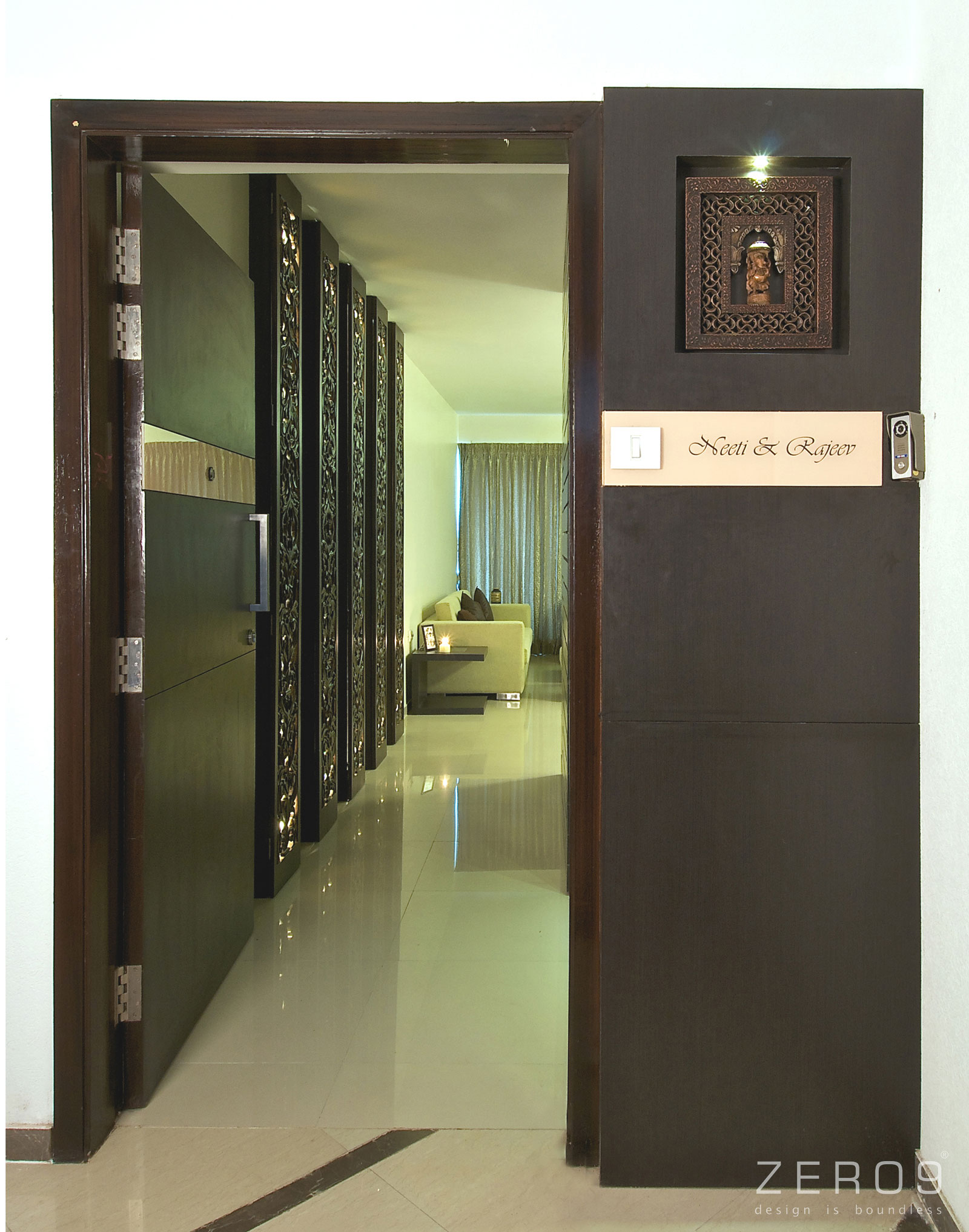 An Elegant Modern Apartment with a Casual yet Sophisticated Look in Mumbai by Zero9 (8)