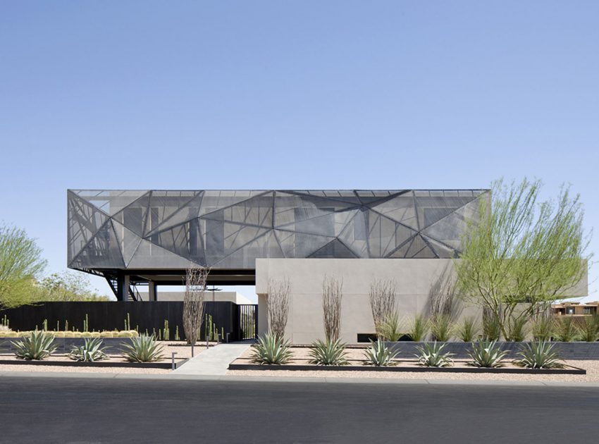 An Elegant Modern House with Beautiful Interiors in the Desert of Nevada by assemblageSTUDIO (1)