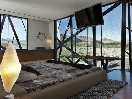 An Elegant Modern House with Beautiful Interiors in the Desert of Nevada by assemblageSTUDIO (18)