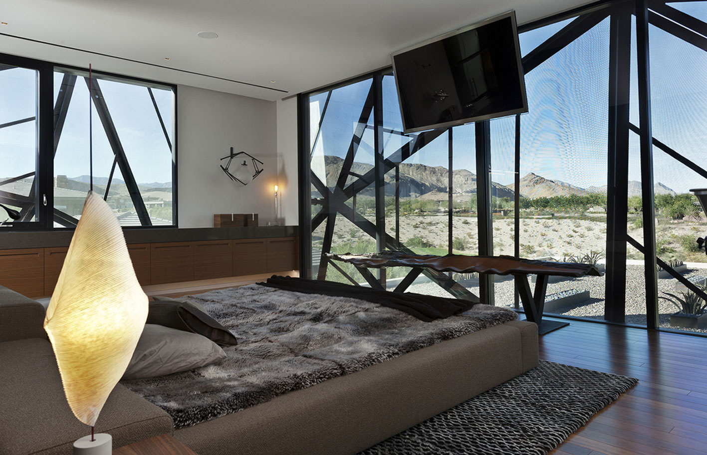 An Elegant Modern House with Beautiful Interiors in the Desert of Nevada by assemblageSTUDIO (18)
