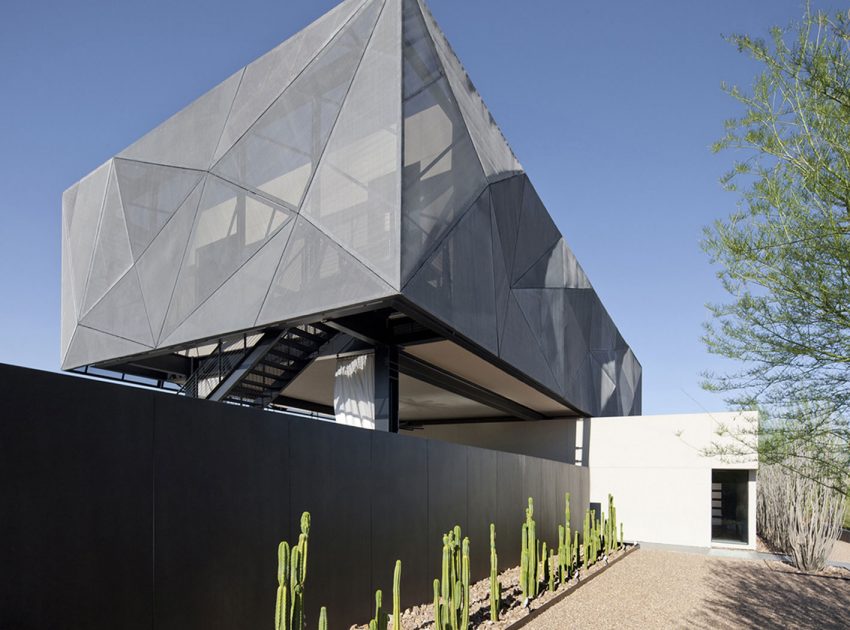 An Elegant Modern House with Beautiful Interiors in the Desert of Nevada by assemblageSTUDIO (2)