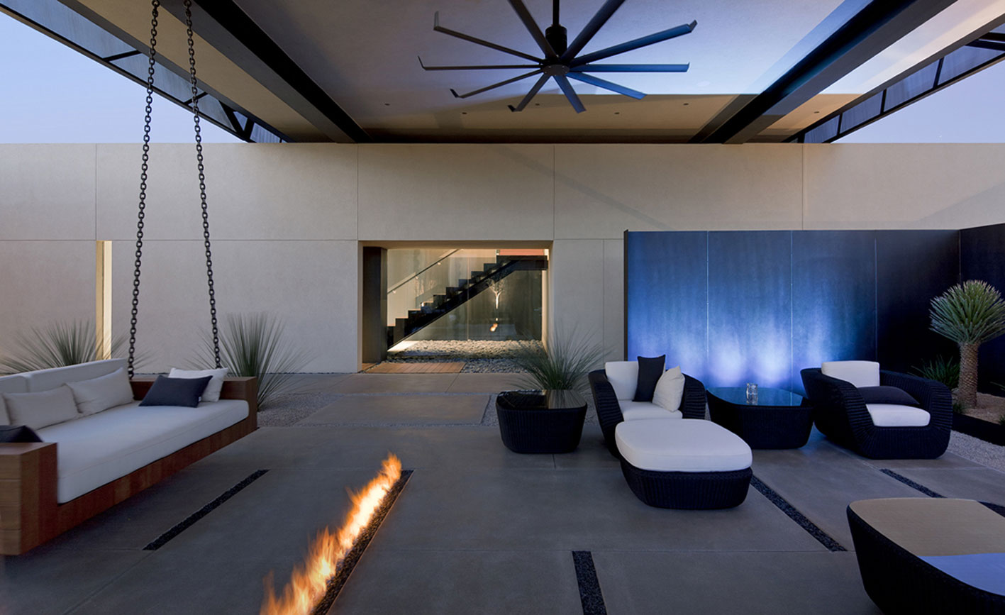 An Elegant Modern House with Beautiful Interiors in the Desert of Nevada by assemblageSTUDIO (23)